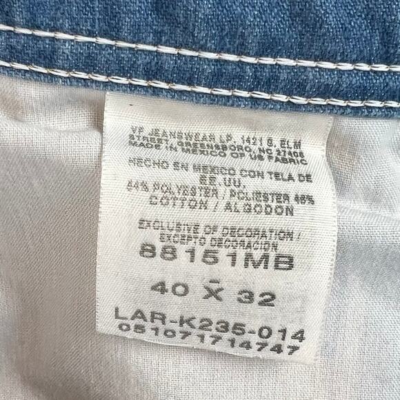 Vtg Wrangler Jeans VF Jeanswear Mens 40x32  Denim Pants‎ Jeans Light Wash 70s - Picture 3 of 9